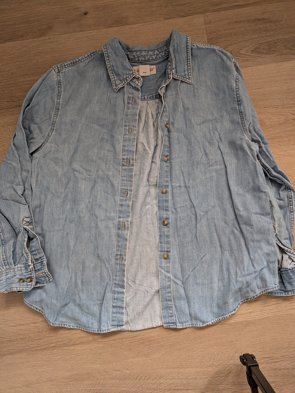Cabin Creek Light Blue Denim Button-Down Shirt